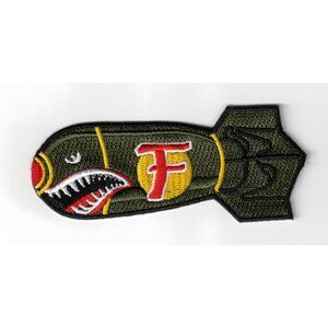 Drop F Bomb Combat 4x2in Iron / Sew-On Patch
